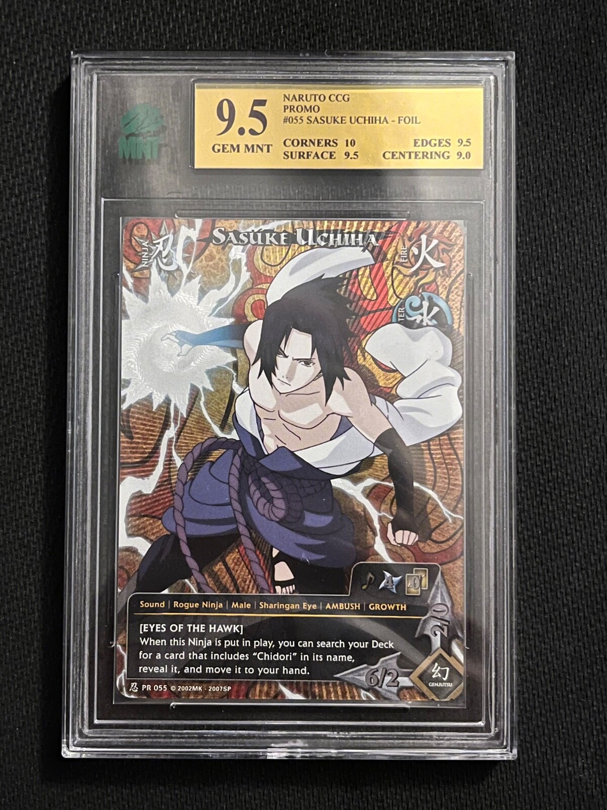 Naruto CCG Bandai Sasuke Uchiha PR-055 MNT Graded 9.5 | eBay