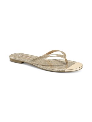 

INC Женские сандалии без шнурков Mercerr Gold Shimmery 8,5 M, Золотой, MERCERR