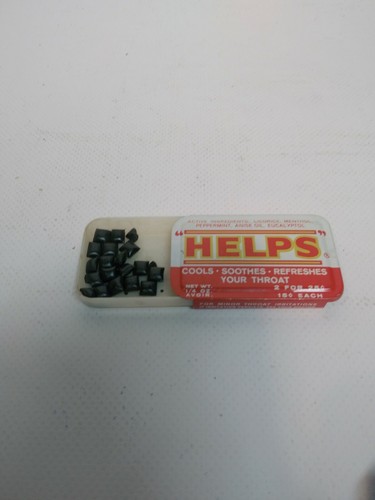 HELPS Tin Top Container with White Plastic Bottom Includes Mints