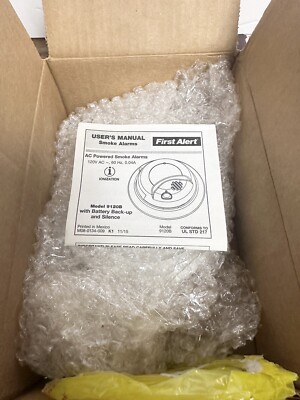First Alert - BRK 9120B Hardwired Smoke Alarm W/ Battery Backup NEW SEALED