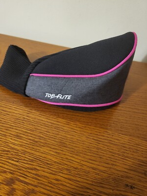 Top Flite Flawless #3 Fairway Wood Head Cover Pink And Gray. X