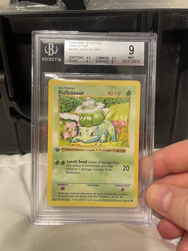 PSA10 フシギダネ 1 旧裏 マークなし Bulbasaur Base Bulbasaur Pokemon Card No.001 Base Set 1st First edition