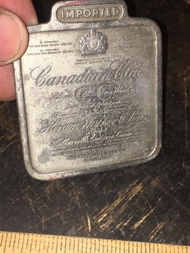 VINTAGE Canadian Club Belt Buckle 1975