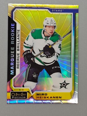 2018-19 O-PEE-CHEE OPC PLATINUM #175 MIRO HEISKANEN RAINBOW COLOR WHEEL ROOKIE