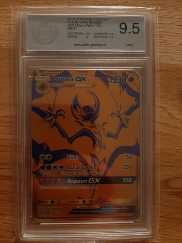 Pokemon Lunala GX, SM103a, PGS 9,5, Mint, PSA, BGS