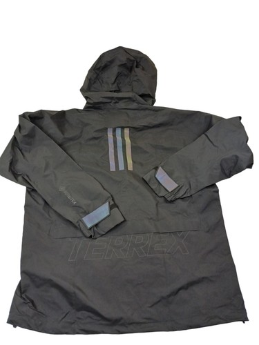 Pre-owned Adidas Originals Adidas Terrex Myshelter Gore-tex Gtx Rain Coat Jacket Men's Xl Black Hiking