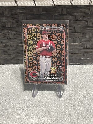 ANDREW ABBOTT Reds 2024 Topps Update #US304 Holloween Jack O'Lantern RC