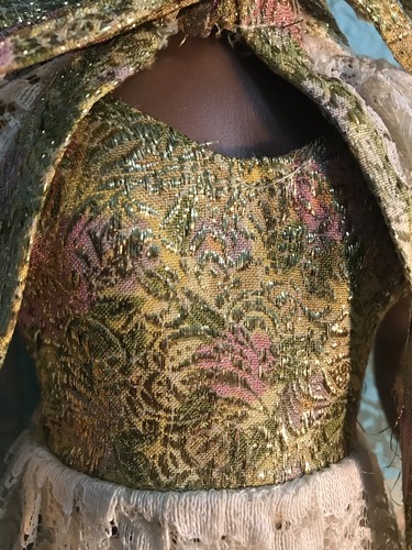 1966 P.M. SALES INC JOINTED ARMS/LEGS 19” AFRICAN AMERICAN DOLL VINTAGE DRESS