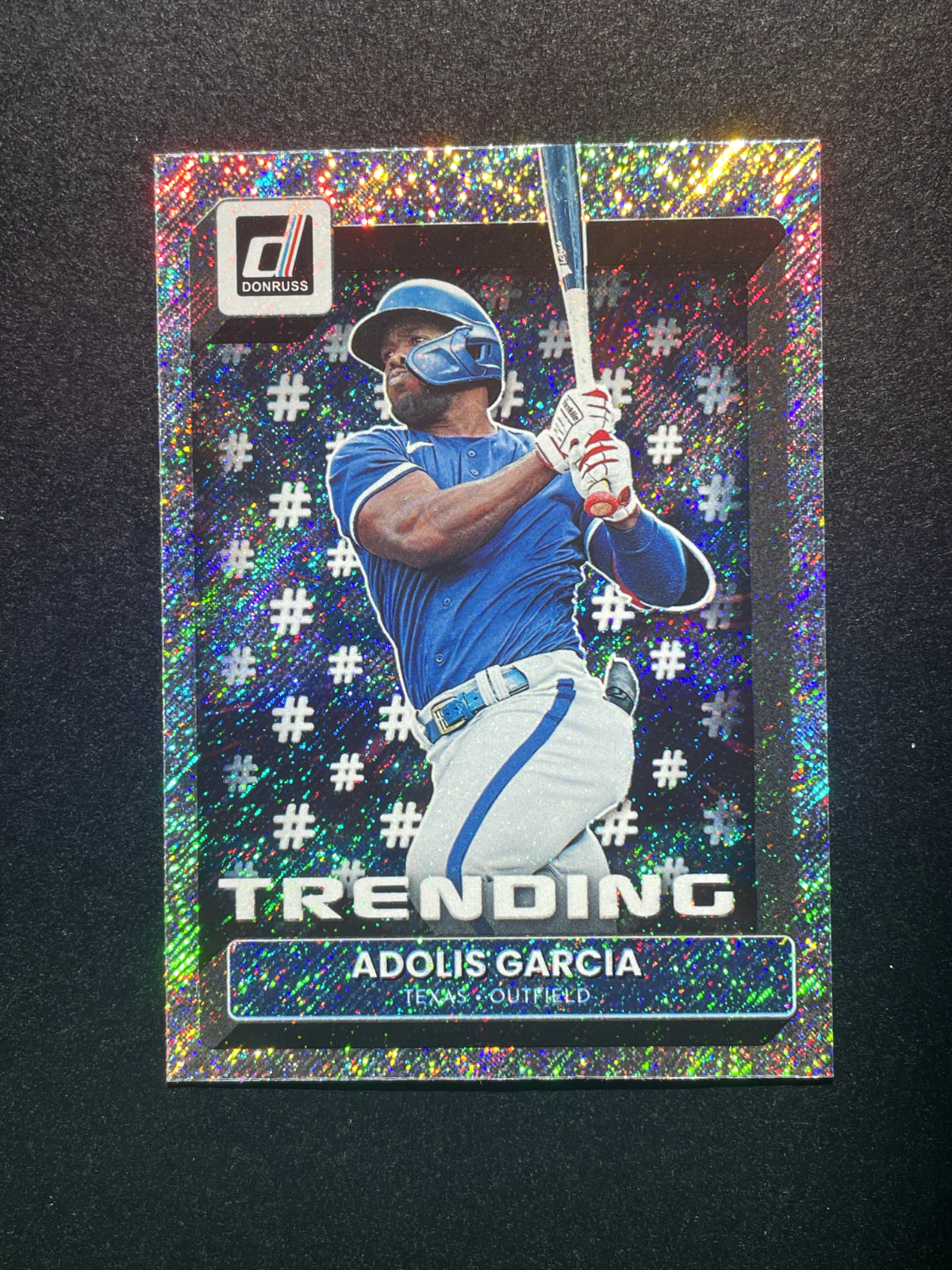 2022 Panini Donruss Adolis Garcia #Trending Foil Texas