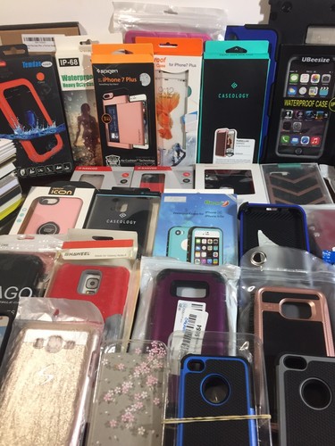 Huge Cell Phone Case Lot Glass Protectors iPad iPhone Galaxy Spigen Uuber LOOK!