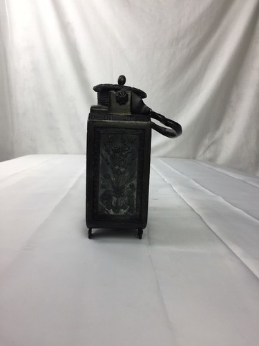 Asian Teapot Tea Pot Decorative Tool Metal 8” X 5”