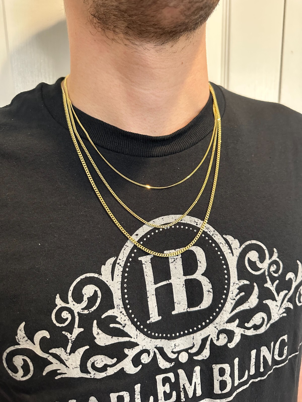 Pre-owned Silver Men's Ladies Solid 14k Yellow Gold Micro 1.5-3mm Miami Cuban Link Chain Necklace
