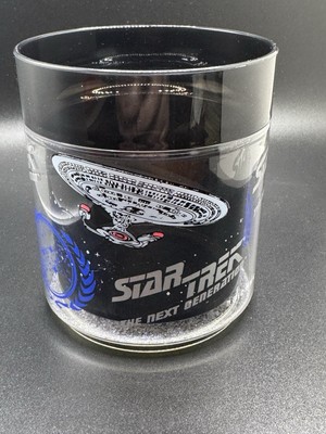 Vintage 1994 STAR TREK The Next Generation Glitter Tumbler Cup 12oz Zak Designs