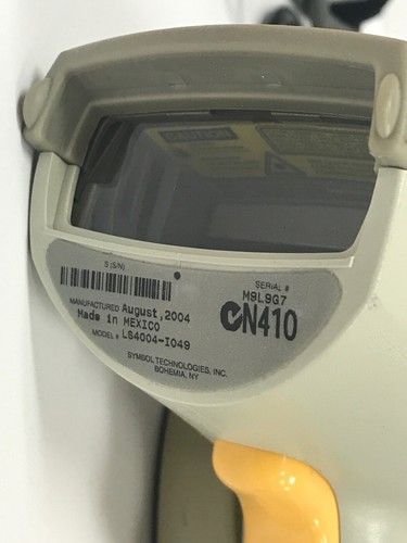 SYMBOL BARCODE SCANNER LS4004-I049 with STI85-0200 CABLE & STAND *FREE SHIPPING*