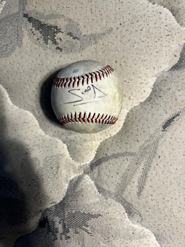 Sean Mana autographed baseball