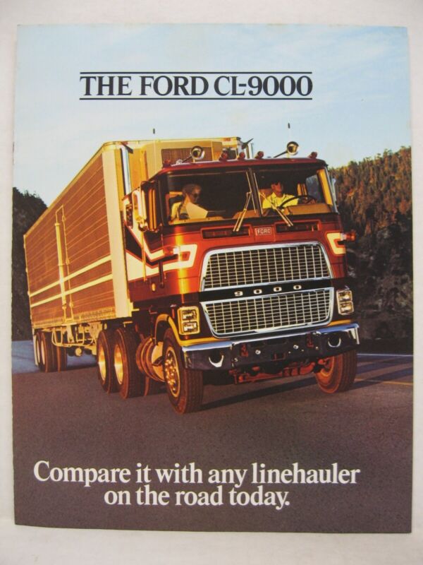 1978 Ford CL-9000 Linehauler Cabover Semi Truck Dealer Sales Brochure Catalog