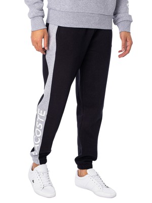 

Мужские двухцветные джоггеры с логотипом Lacoste, черные, Черный, XH8370-00-E6A