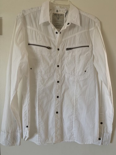 Guess Los Angeles Medium Size No. 81 Buttoned Down White