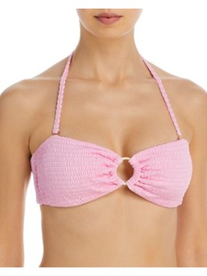 AQUA SWIM Женский розовый купальник-бандо с эластичным кольцом-завязкой Top M