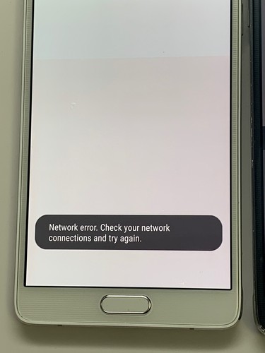 Lot of 2 Samsung Galaxy Note 4 T-mobile & AT&T Smartphones (Light Burn Marks)