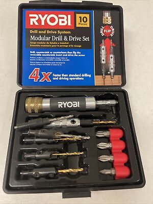 Ryobi Modular Drill and Driver Set lightly Used w Extra Bits eBay