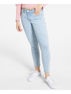 

TOMMY JEANS Женские синие джинсы скинни со средней посадкой и логотипом на молнии по всей поверхности 10\W30, Синий, T1LKHFAB