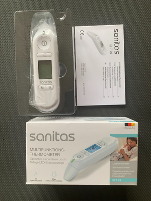 Sanitas Multifunction Thermometer SFT 79 Ear Forehead Liquids 