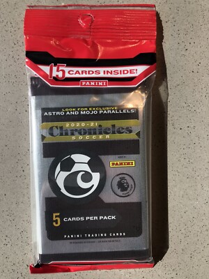 2020-21 Panini Chronicles Premier League Soccer Fat Cello Pack Sealed