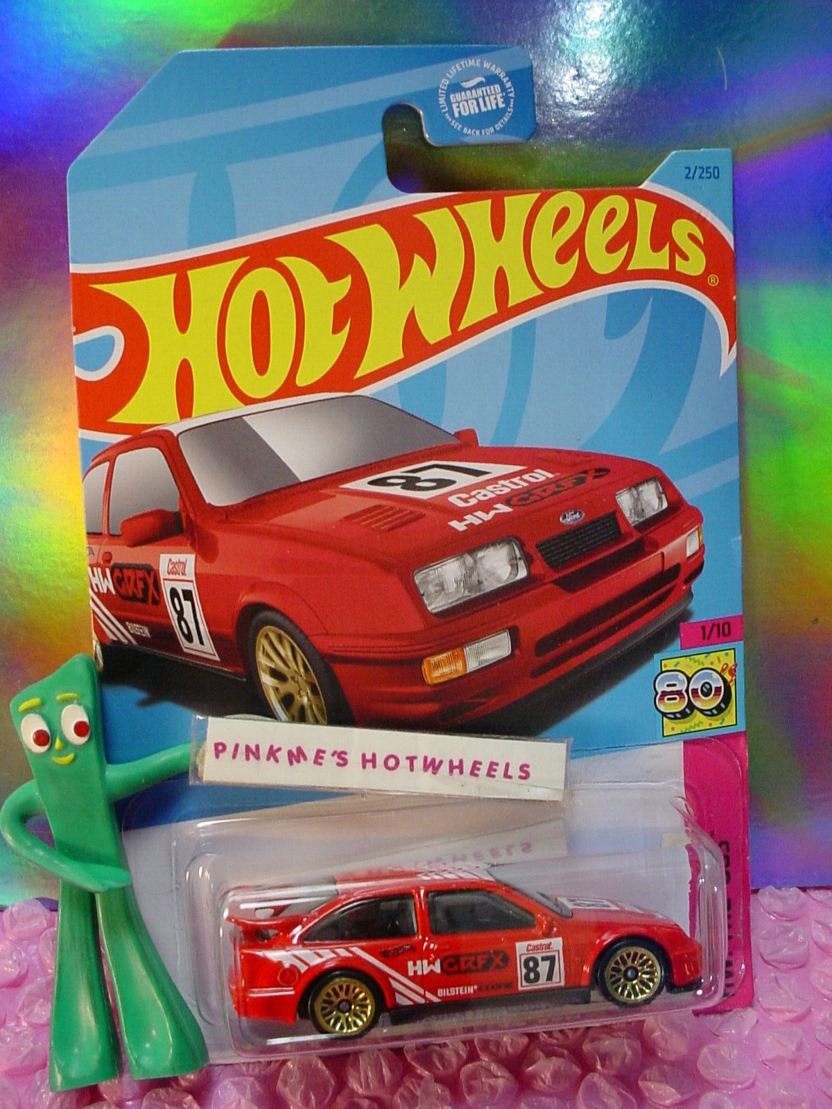 2023 Hot Wheels '87 FORD SIERRA COSWORTH #2 red;gold lace🏁 HW:THE