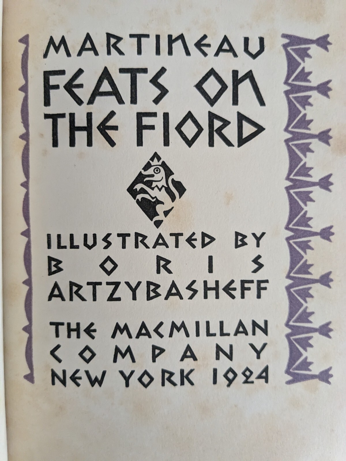 Feats On The Fiord - Martineau, Boris Artzybasheff, First Thus 1924