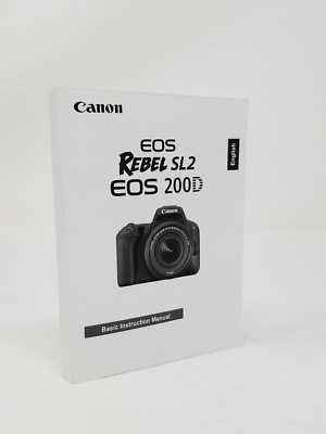 Canon Rebel SL2 Instruction Owners Manual EOS 200D Book NEW