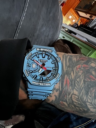 Casio G-SHOCK MANGA THEME GA-2100MNG-2AJR Men's Watch Octagon Blue