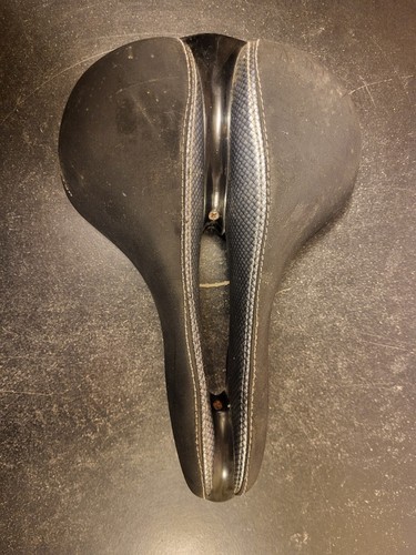 Serfas RX Bicycle Saddle Black Universal Hybrid Split Comfort Seat Has Some Wear