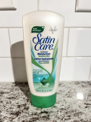 Satin Care In Shower Moisturizer Sensitive Skin Aloe Vera 8.4 Oz.