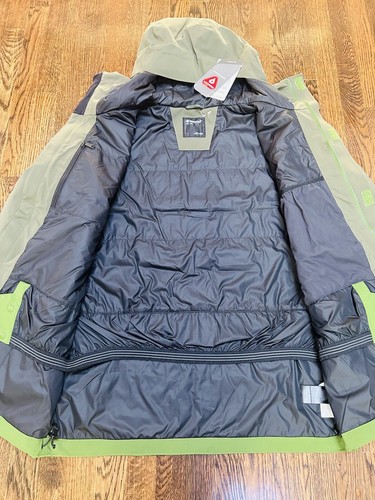 Pre-owned Marmot $350  Elevation Jacket Hooded Men's Large Green Gor'tex Primaloft