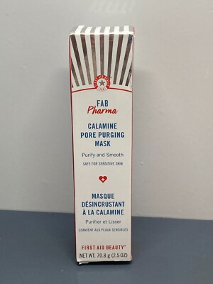 Fab Pharma Calamine Pore Purging Mask by First Aid Beauty 2.5 Oz NIB