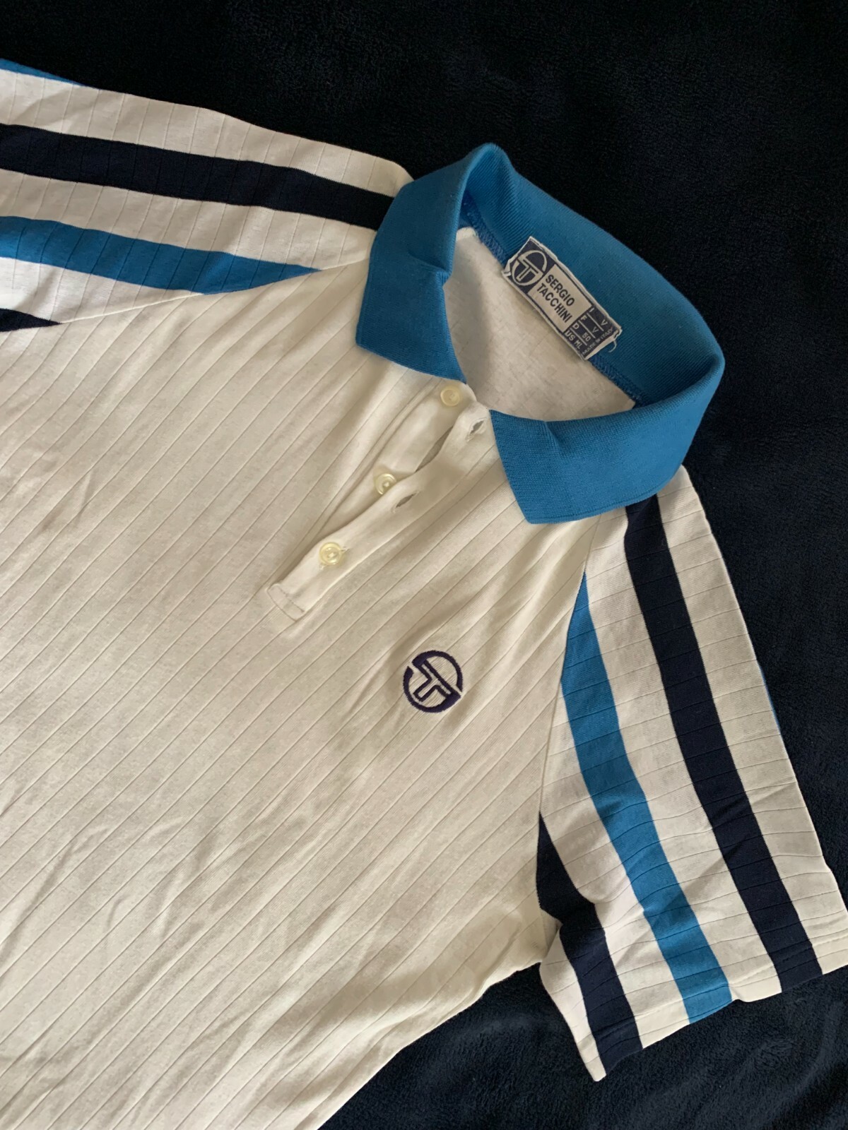 t-shirt polo SERGIO TACCHINI John McEnroe made in italy TG M-L VINTAGE 80 |  eBay