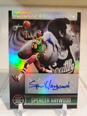 2021 Illusions #TC-SPH SPENCER HAYWOOD AUTOGRAPH AUTO Silver Holo Foil SEATTLE