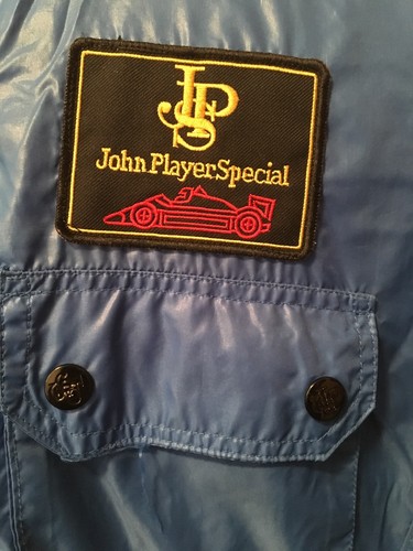 Vintage Formula One JOHN PLAYERS SPECIAL Blue Sport Auto Jacket Medium RARE