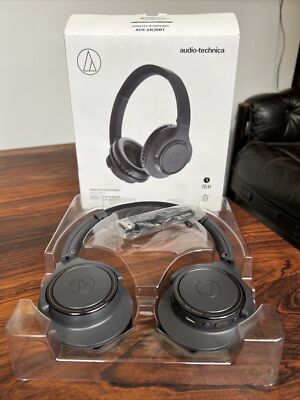 Audio-Technica ATH-SR30BT BK Bluetooth Wireless Headphones with Micro Open Box
