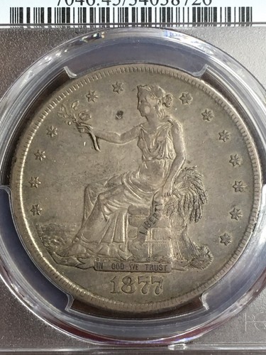 Trade Dollar 1877-S XF45 PCGS T$1 Nice Original Coin!