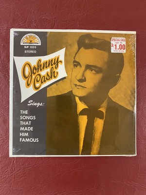 1966 Sealed Johnny Cash Sings Songs Made Him Famous Vinyl LP Stereo Sun Label