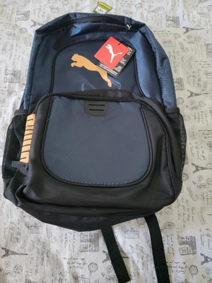 PUMA Evercat Contender 3.0 Backpack  Padded Shoulder Straps Black Gold One Size