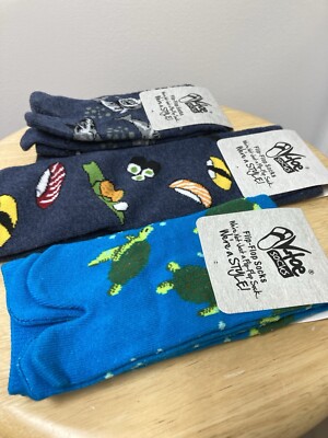 New 3 Pairs '' V- Toe'' tabi Socks unisex W=7-9 M=6-8