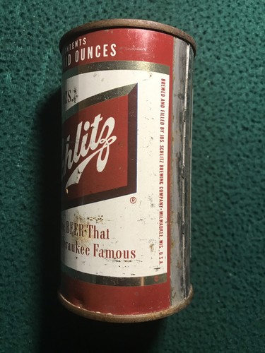 Schlitz 1957 flat top beer can