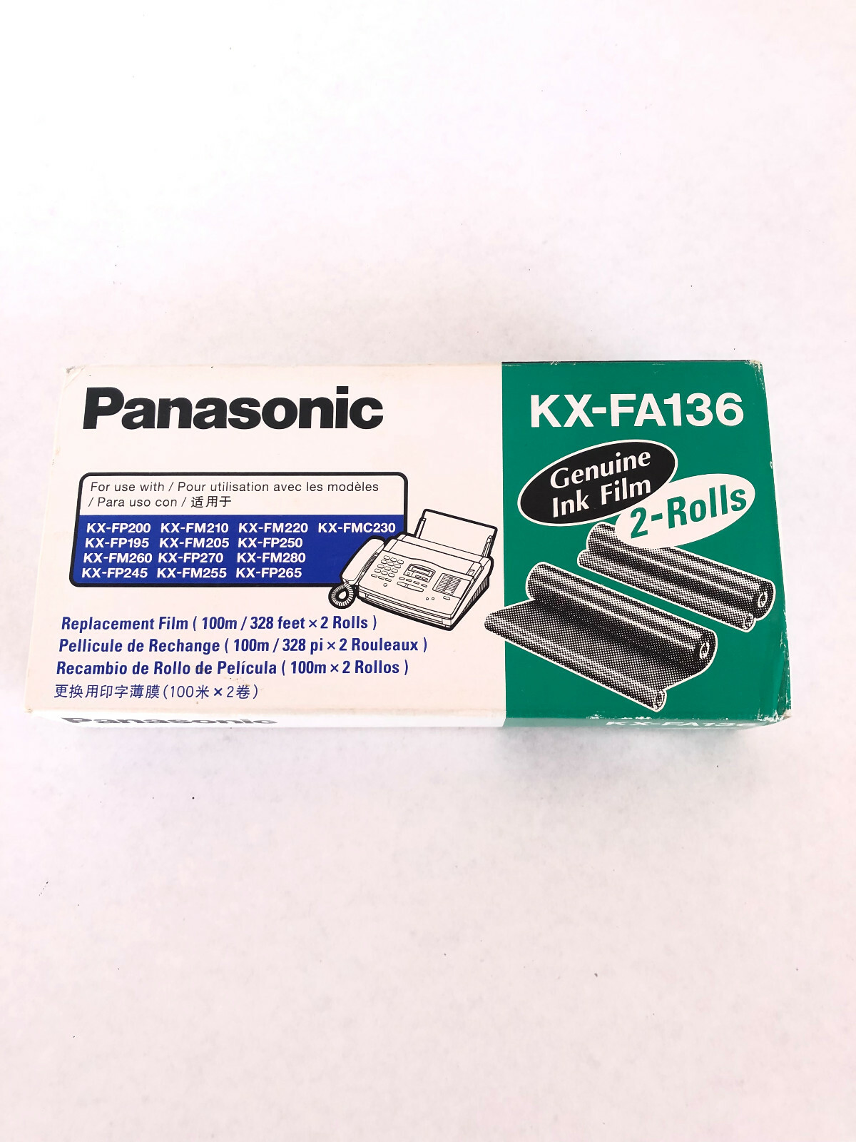 One Genuine Panasonic Panafax KX-FA136 KX-FM 205 KX-FP195 Replacement Fax Film