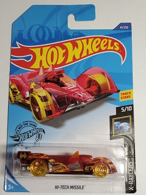 Hot Wheels X-Raycers Hi-Tech Missile, 41/250 Red