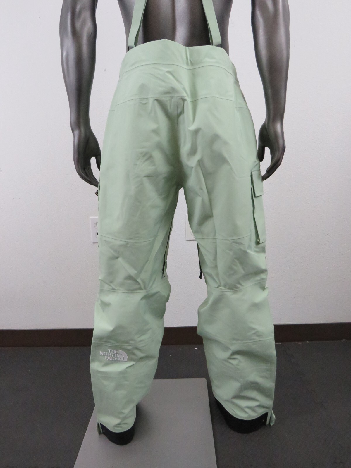 Pre-owned The North Face Mens  Sidecut Gtx Gore Tex Waterproof Ski Bibs Shell Pants - Sage