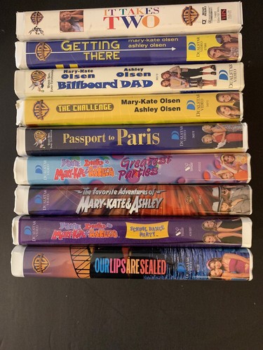 Lot Of ~9~ Mary Kate And Ashley Olsen VHS Tapes Tested Movies