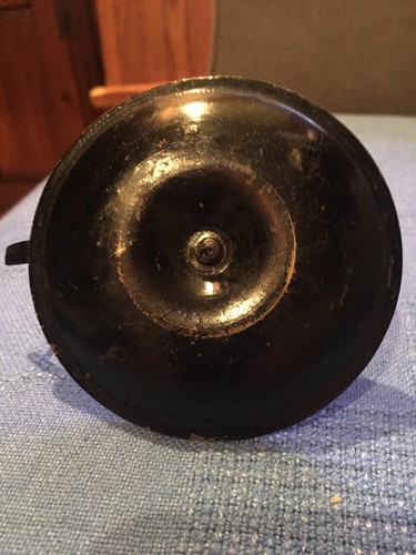 Tin/Toleware Candle Stick Holder With Finger Loop. Hand Painted.